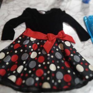 Holiday Polka-dot Dress